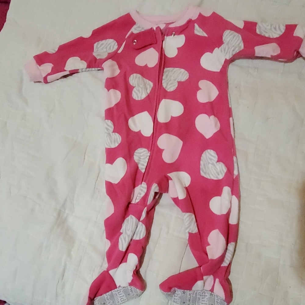 12 mo one piece fleece pjs